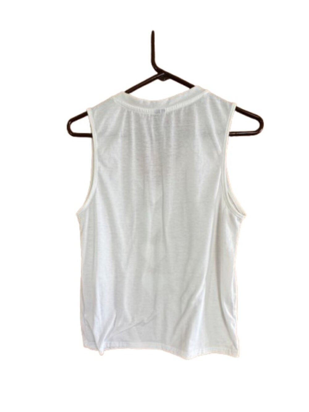 Shein White Size Small V-Neck Sleeveless Top - NWOT (B15) - Picture 3 of 4